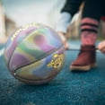 thumbnail image 5 of MILA CHIC Basketball, Holographic Glowing Basketball Indoor Outdoor Size 6 (28.5"), Reflective Glowing Composite Leather Basketball Gift for Girls, Boys, Adults Night Game, 5 of 8