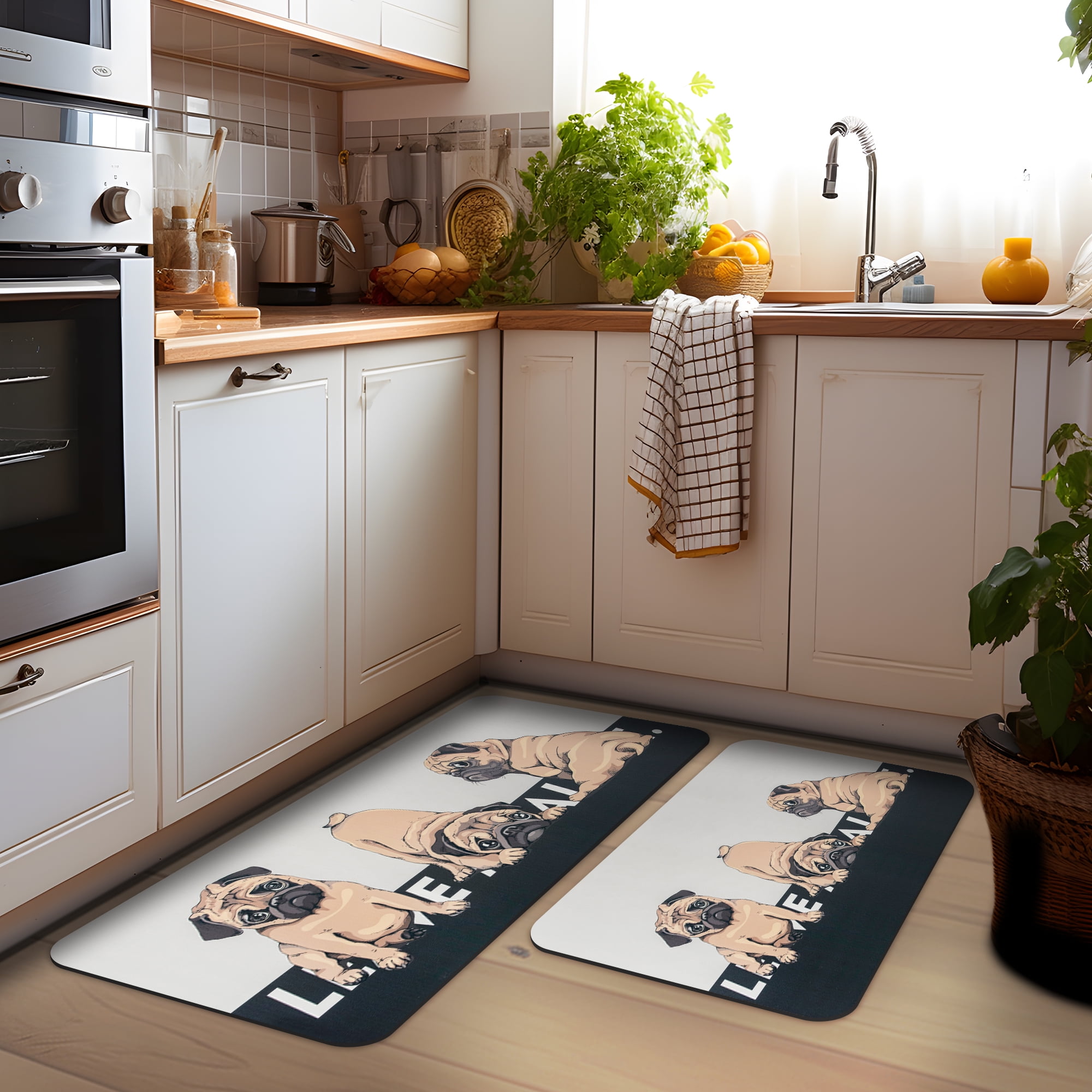 Ray Star Kitchen Mats Anti Fatigue 19.7''x31.5'',0.31 Inch Thick Comfort Standing Desk Mat