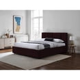 thumbnail image 4 of Omax Decor Venice Fabric Upholstered Platform Queen Bed in Burgundy, 4 of 9