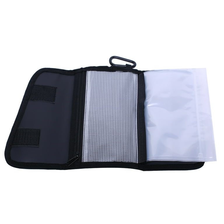Soft Plastic Lures Binder Tackle Bag Wallet Worm Storage Portable