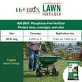 thumbnail image 6 of HyR BRIX Slow-Release 20-0-8 Phosphorus-Free Lawn Fertilizer, 45lb Bag - Lawn Food with Calcium & Sulfur - Essential Micronutrients for Dense, Healthy Grass - Covers 4,000 Square Feet, 6 of 6