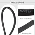 thumbnail image 3 of 2 Packs 3V765 Rubber V Belt 76.5" Length  x  0.38" Width  x  0.31" Thick, 3 of 6