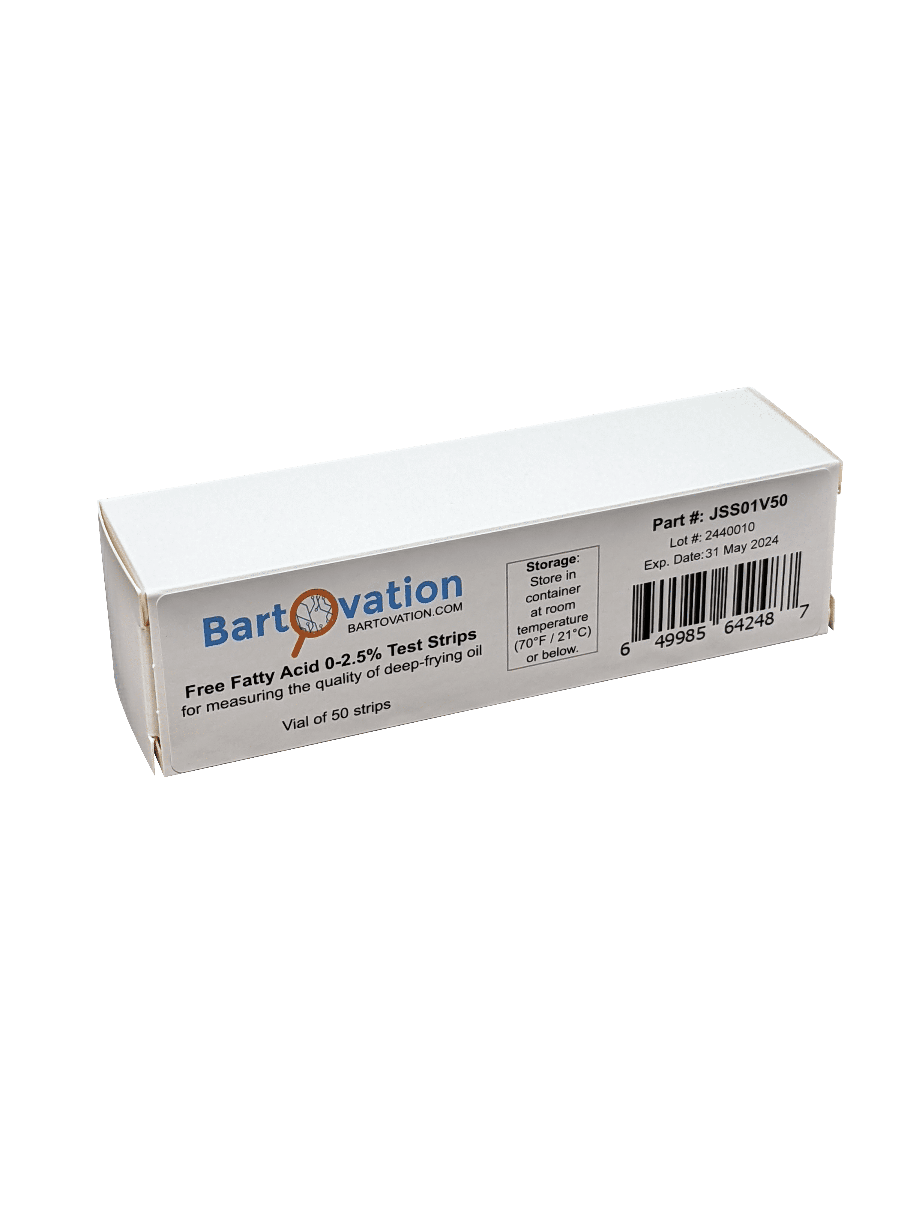 Free Fatty Acids Test Strip (0-2.5% FFA) 50 strips for measuring the quality of deep-frying oil