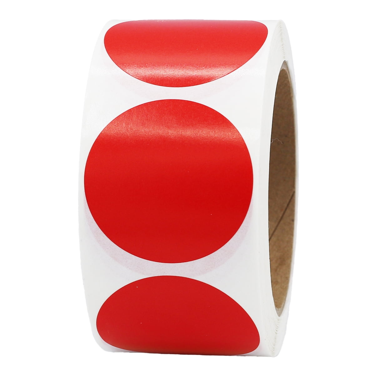 Red Circle Stickers | 2" Inches Round | 500 Pack - Walmart.com