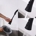 thumbnail image 3 of Matte Black Pull Down Kitchen Faucet With Sprayer Stainless Steel Single Handle Sink Faucet, 3 of 6