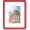 Red, variant on 4x6 Picture Frame | Solid Oak Wood 4''x6'' Frame With Mat For 3.5x5 | Plexiglas And Hanging Hardware Included | Natural Oak, 1 Pack