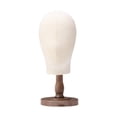 thumbnail image 1 of Bunblic Mannequin Head Multifunctional Hat Rack Standing Stand for Cap Salon Antique color short, 1 of 8