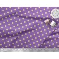 thumbnail image 3 of Soimoi Purple Poly Georgette Fabric Polka Dots Print Fabric by the Yard 52 Inch Wide, 3 of 3