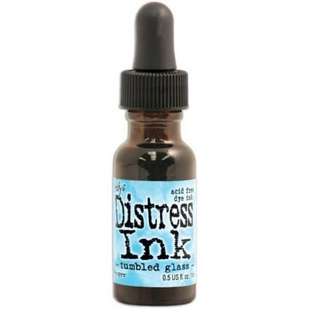 UPC: 0789541027300 | Ranger Distress Ink Pad Re-Inker – Tumbled Glass