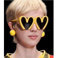 thumbnail image 2 of Gafas de sol de gran tamaño en forma de corazón para mujer, gafas de sol bonitas y bonitas con montura grande a la moda para fiesta, 2 of 5