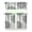White-18, variant on Kitchen Window Curtains over Sink Lemon 36 Inch 3 Pieces Set Small Window Cafe Curtains for Home Decor Rod Pocket Tier Drapes