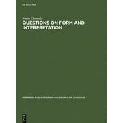PDR Press Publications in Philosophy of Language: Questions on Form and Interpretation (Hardcover)