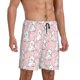thumbnail image 2 of Balery Cute Rabbit Pantalones cortos de pijama de punto de algodón para hombre con cinturilla y bolsillos-Medium, 2 of 6