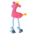 thumbnail image 2 of Yuehao Pet Supplies Squeaky Dog Toys for Small and Medium Dogs Durable Puppy Toys Dog Chew Toys with Rope Legs Pink, 2 of 6