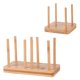 thumbnail image 5 of Dispensador de vasos desechables de 2 piezas, estante para vasos de papel de madera, estante para almacenamiento de vasos para uso doméstico, 5 of 7