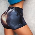 thumbnail image 4 of Uemuo Fox Couple Pattern Women Workout Impact Shorts Scrunch Butt Lifting Gym Shorts Seamless Booty Biker Shorts-X-Large, 4 of 8