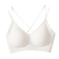 thumbnail image 2 of Sujetador para mujer, sujetador elevador con cuello en V, Bralettes, sujetador para dormir, suave, transpirable, todos los días, 2 of 8