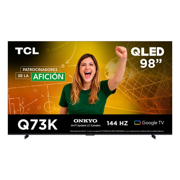 TV TCL Pantalla 98 Pulgadas QLED Smart Google TV 98Q73K