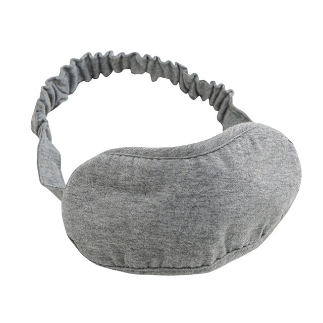 1 antifaz de algodón para dormir, antifaz grueso para dormir, ideal para viajes y oficina (gris)