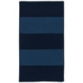 thumbnail image 1 of Colonial Mills Rug NW06R048X072S Newport Textured Stripe Rectangle Area Braided Rug  Blue - 4 x 6 ft., 1 of 1