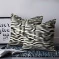 thumbnail image 3 of Beige Black Stripe Decorative Pillowcase 26''x26'', Modern Abstract Art Lines Wave Throw Pillow Covers Soft Cushion Case for Couch Sofa Bedroom Living Room, Pillowcase Boho Decor, 3 of 8