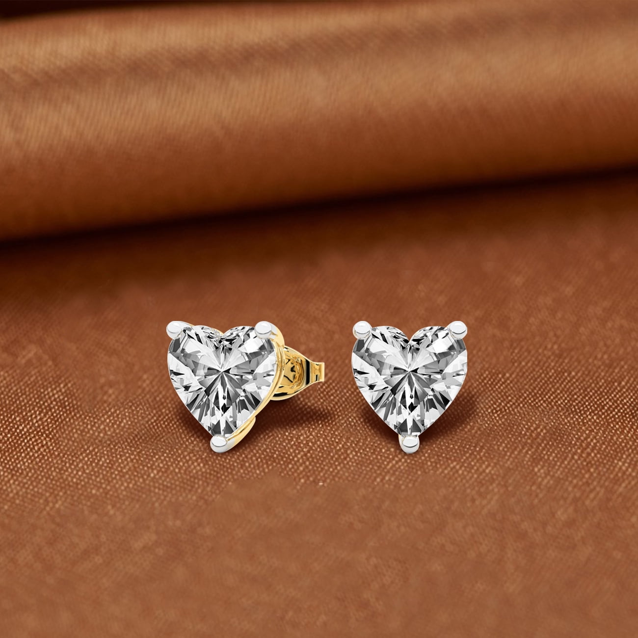 Diamond Heart Earrings – Hamra Jewelers
