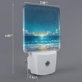 thumbnail image 2 of Sikiie Night Sky Beach Scene Led Night Light, Warm White,Cool White Lights for Bathroom,Hallway,Bedroom, Kids Room-EU, 2 of 7