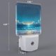 thumbnail image 2 of Fotbe Night Sky Beach Scene Luz Nocturna LED, Luz de Noche con Sensor de Luz Natural de Anochecer a Amanecer, Se Enchufa a la Pared, Blanco Cálido 0.5W-UK, 2 of 7