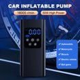 thumbnail image 3 of Compresor Aire Eléctrico Inflador Neumáticos Portátil Bomba Coche Pantalla Digital LCD, 3 of 9