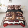 thumbnail image 2 of Castle Fairy Tribal Aztec Bedding Comforter Set,Western Boots Hat Queen Bedding Sets, 2 of 8