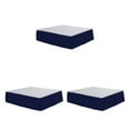 thumbnail image 3 of relayinert Couleur Unie Plissé Lit Jupe Rides Fade Résistant & Bleu Complet 3Set, 3 of 6