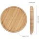 thumbnail image 3 of Juego de 2 platillos de bambú, para macetas de 15 a 20 cm Bandeja de bambú 20 cm, bandeja para macetas, 3 of 5