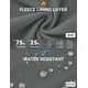 thumbnail image 5 of Pantalones BALEAF con forro polar impermeables para mujer, color gris M, 5 of 7