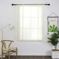 thumbnail image 4 of Nvzi Solid Color Sheer Voile Window Curtains Light Filtering Tie Up Shade Adjustable Balloon Drapes Treatment for Small Window,1 Panel (39" x 47",Beige), 4 of 5