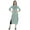 Dusty Blue, variant on Phagun Casual Wear LongKurtiFor Women's 3/4Sleeves Designer Neck Ethnic Wear Kurta
