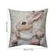 thumbnail image 3 of Funda de almohada con estampado digital 3D de conejo | Diseño de bordado falso | Tejido de poliéster | Funda de cojín decorativa para sofá cama de 45 x 45 cm, 3 of 6
