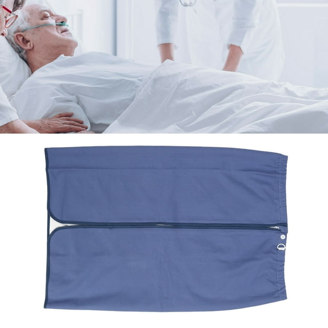 Colchón de Incontinencia Portátil Inmediable para adultos, Tirantez Ajustable y Diseño Completo abierto conveniente, falda de pañal absorbente lavable reutilizable párrico