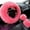 Pink, variant on Taosunzt 3Pcs/Set Faux Wool Steering Wheel Gear Shift Rod Brake Fluffy Cover Car Decor Black
