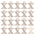 thumbnail image 1 of Encanto de letra X de strass de 20 piezas de Uxcell para pulsera/brazaletes/joyería dorada 0.39" x 0.51", 1 of 6