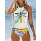 thumbnail image 3 of Traje de baño para mujer con estampado conservador, dividido, colorido, multicolor, diverso, biki, 3 of 5