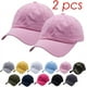 thumbnail image 4 of Zhuge Juego de 2 gorras deportivas ajustadas Baceball, color rosa, 4 of 4