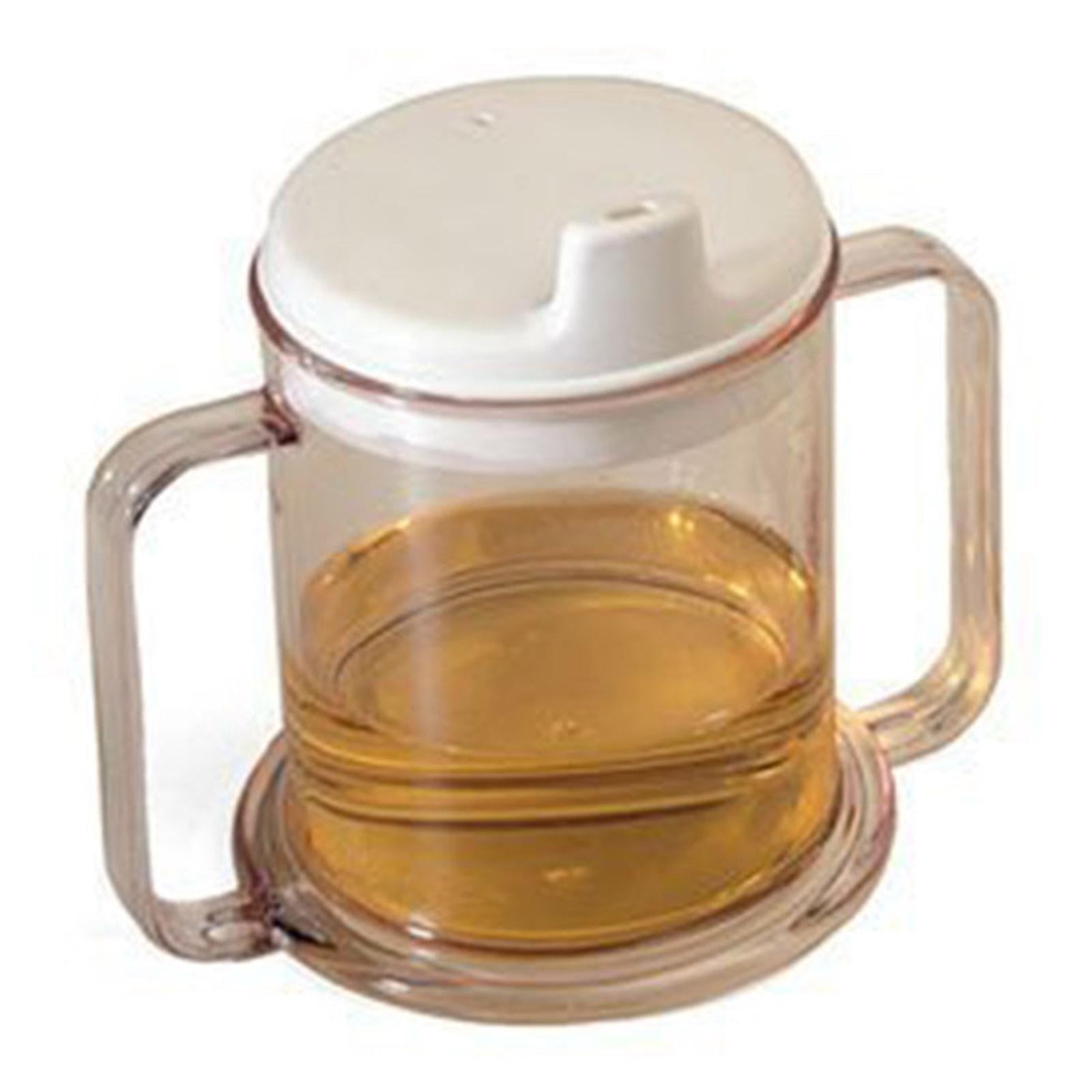 Clear Mug DualHandled Sippy Cup 10oz. Drinking Cup for Patients