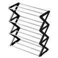 thumbnail image 3 of Zapatero organizador de 4 niveles con forma de 42 x 18,5 x 49,5 cm, fácil de encontrar y con visibilidad, elegante y multifuncional, con ventilación. Negro, 3 of 8