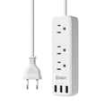 thumbnail image 1 of Adaptador De Enchufe De Viaje Europeo Unidapt International Power Strip Adaptador De Enchufe De Cable De Extensión Usb De Ee. Uu. A Europa Para La Ue Con 3 Puertos Usb Y 3 Salidas De Ca Cable De 3,3 P, 1 of 7