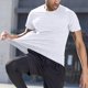 thumbnail image 5 of Camisa Elvqul para Hombre Playa de Compresión Gym Blanco de Color Sólido Manga Corta Cuello Redondo, 5 of 7