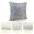 Chilfamy Butterflies Flowers Pastel Colors Print Pillow Covers for