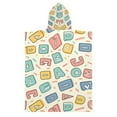 thumbnail image 2 of Kid Hooded Beach Towel Bath Poncho Towels Soft Absorbent Quick Dry for Boy Girl Cartoon Letters S, 2 of 7