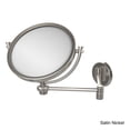 thumbnail image 2 of 8 Inch Wall Mounted Extending Make-Up Mirror with Twisted Accents - Antique Pewter / 2X, 2 of 5