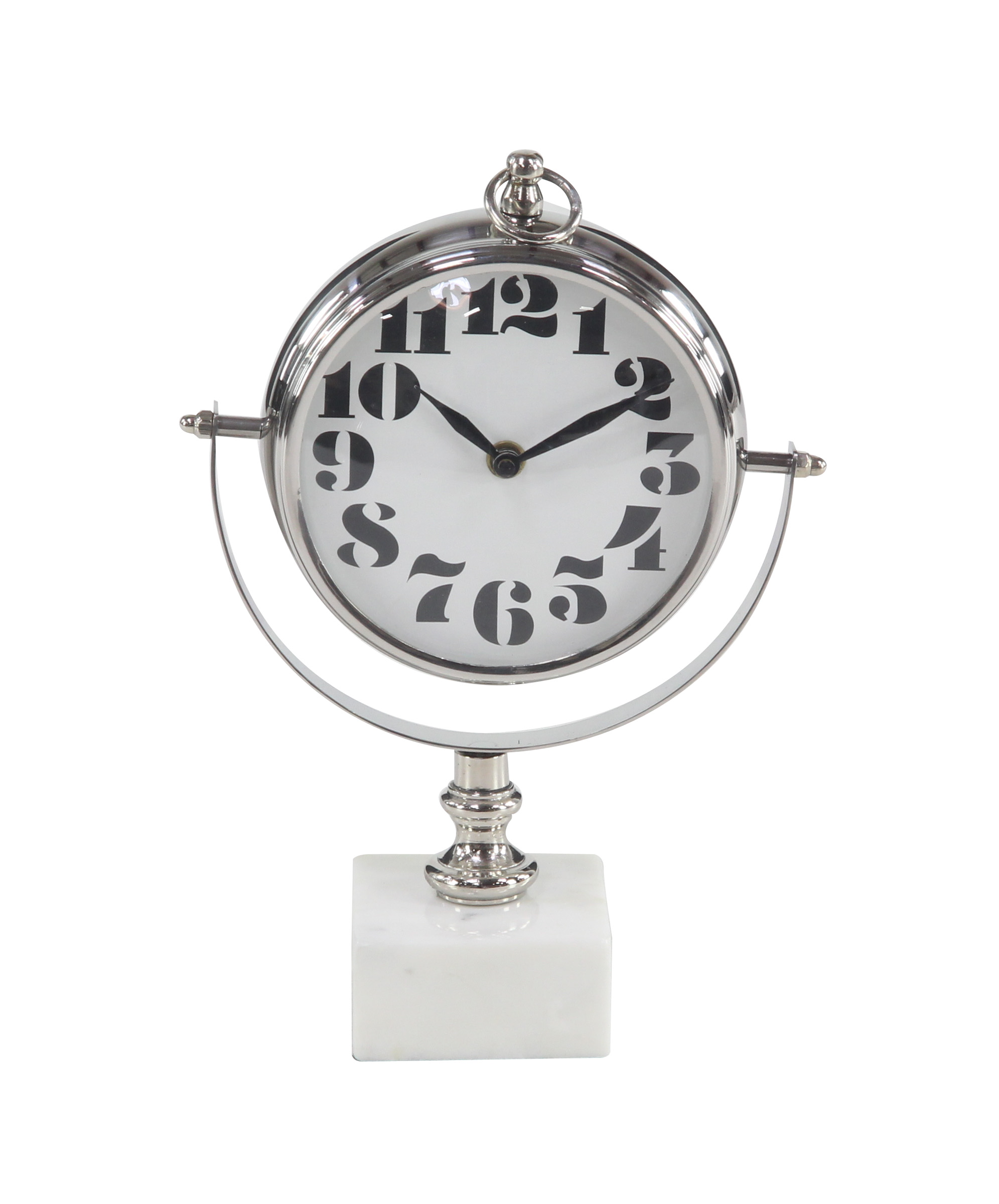 Decmode Modern 11 X 17 Inch Round Table Clock Com