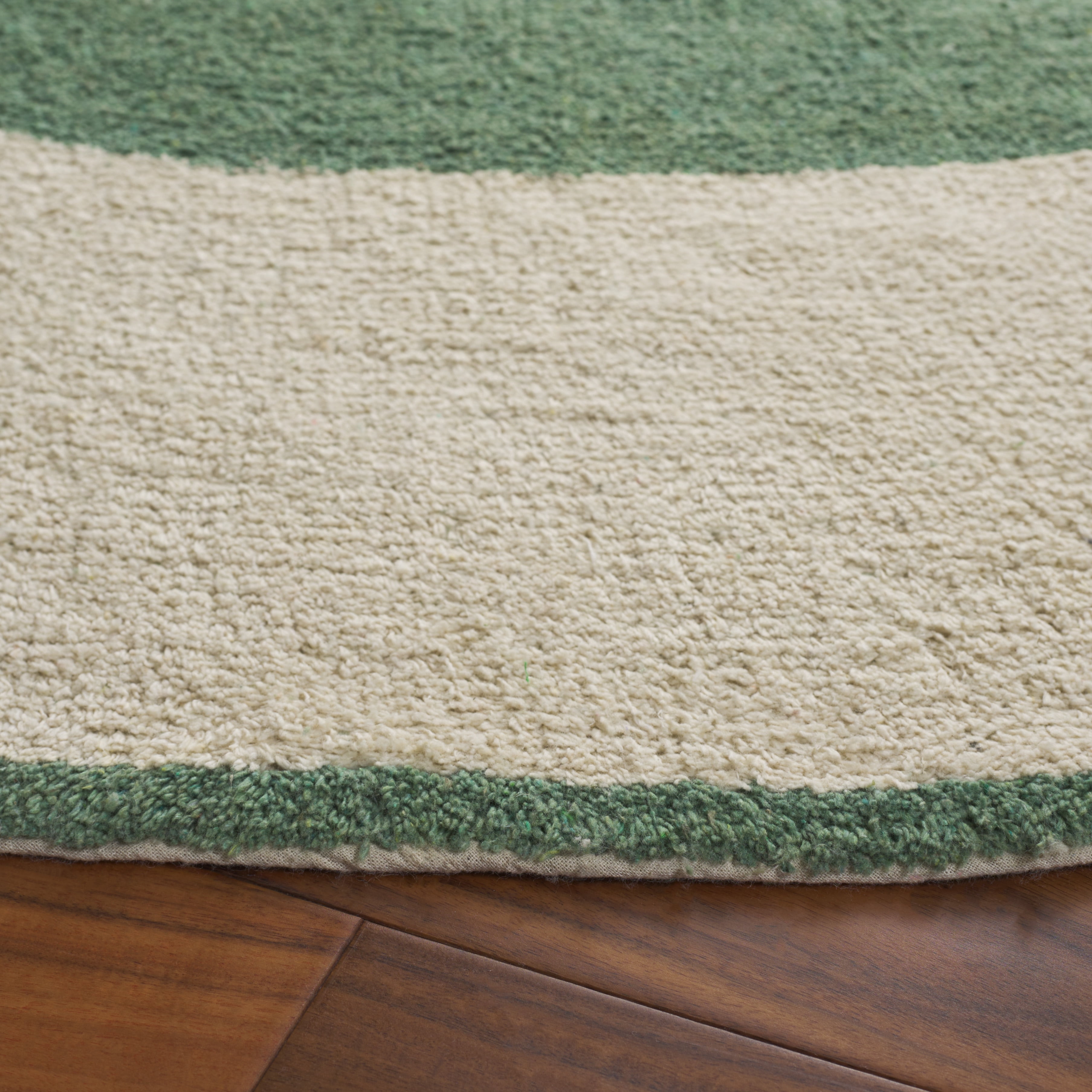 Safavieh Easy Care Anselmo Bordered Area Rug, Ivory/Green, 6' x 6' Round